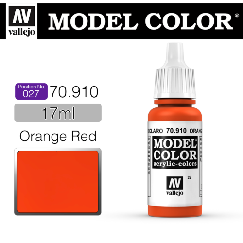 Vallejo _ [027] 70910 Model Color _ Orange Red