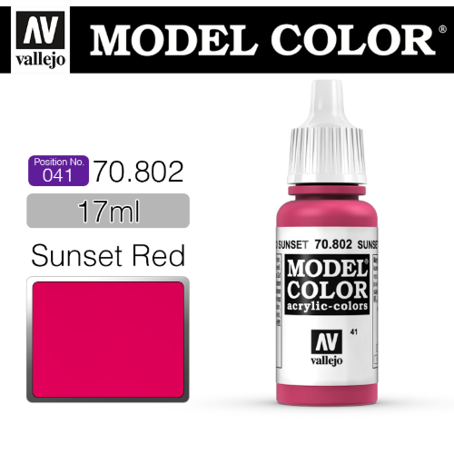 Vallejo _ [041] 70802 Model Color _ Sunset Red