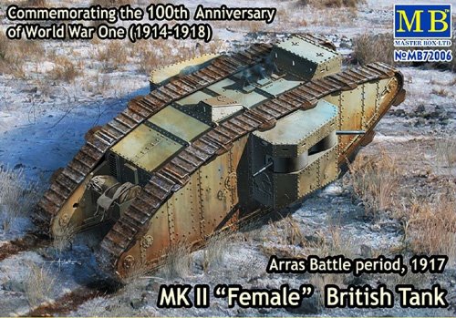 MB72006  1/72 Mk.II Female British Tank Arras Battle Period 1917