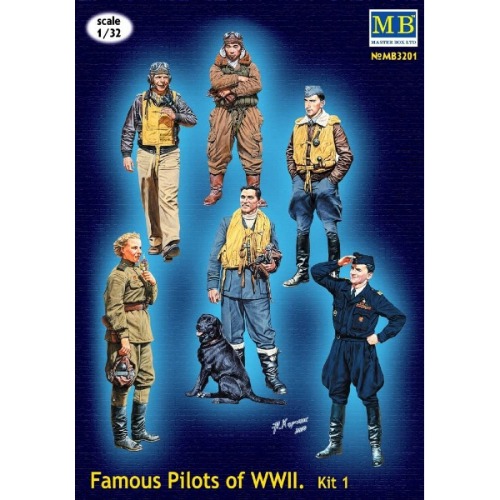 MB3201 1/32 Famous Pilots of WWII Kit 1