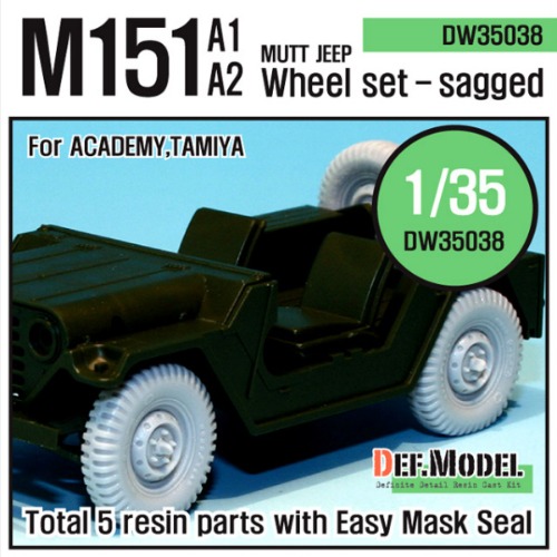 DW35038 M151A1/A2 Mutt Jeep Wheel set (for Academy/Tamiya 1/35)