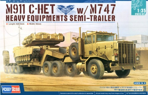 85519  1/35 M911 C-HET w/M747 Heavy Equipment Semi-Trailer
