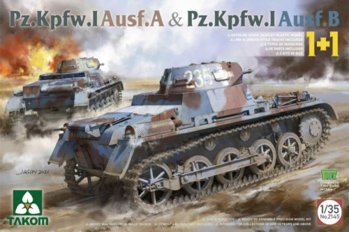 2145  1/35 Pz.Kpfw.I Ausf.A &amp; Pz.Kpfw.I Ausf.B 1+1 1호