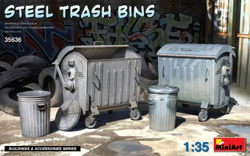 35636 1/35 Steel Trash Bins