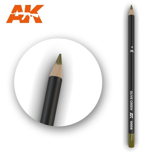 AK10006 웨더링용 수성 연필 - 올리브 그린