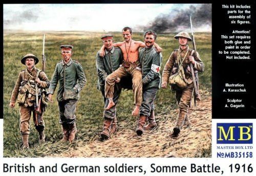 MB35158  1/35 British And German Soldiers, Somme Battle,1916