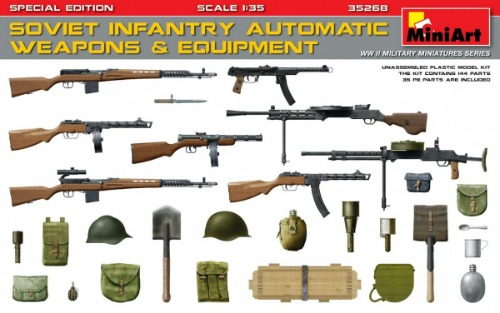 35268 1/35 Soviet Infantry Automatic Weapons &amp; Equipment.Special Edition