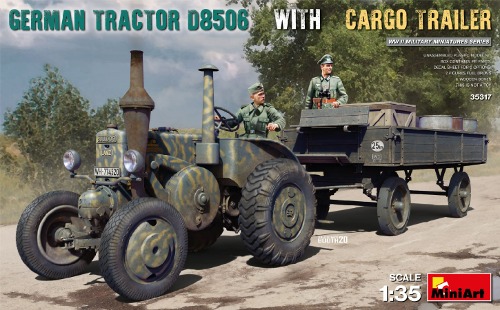 35317 1/35 German Tractor D8506 w/Cargo Trailer