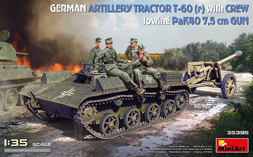 35395 1/35 German Artillery Tractor T-60 w/PaK40 Gun &amp; Crew