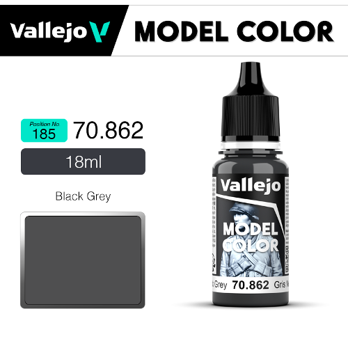 Vallejo Model Color _ [185] 70862 _ Black Grey