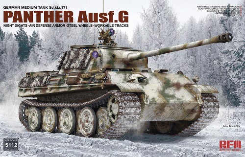 RM5112  1/35 Panther Ausf.G w/Night Sights, Air Defense Armor, Steel Wheel, Workable Tracks