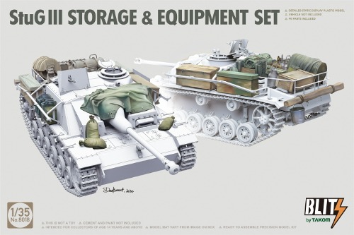 8018 1/35 StuGIII Storage &amp; Equipment Set - 전차 미포함