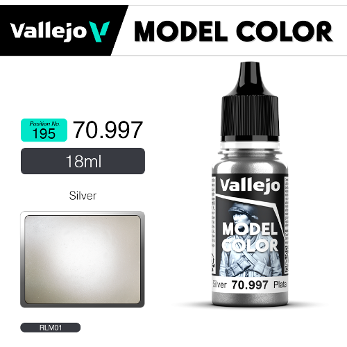 Vallejo Model Color _ Metallic _ [195] 70997 _ Silver