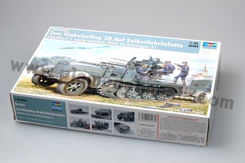 01523 1/35 German SdKfz.7/1 Early Ver. w/2cm Flakvierling 38 Auf