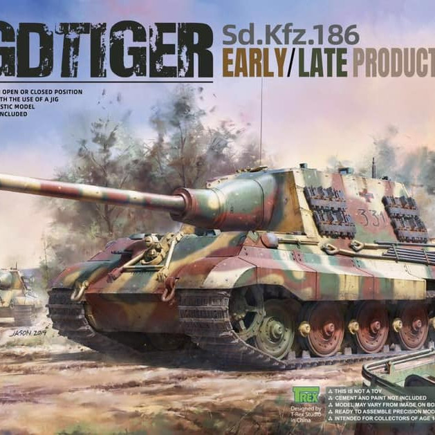 8001 1/35 Jagdtiger Sd.Kfz.186 Early / Late Production 2 in 1