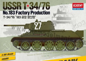 13505 1/35 USSR T-34/76 &#039;No.183 Factory Production&#039;