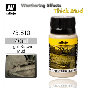 73810 Weathering Effects _ Thick Mud _ 40ml _ Light Brown Mud