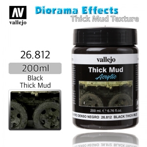 26812 Diorama Effects _ Thick Mud Texture _ 200ml _ Black Thick Mud