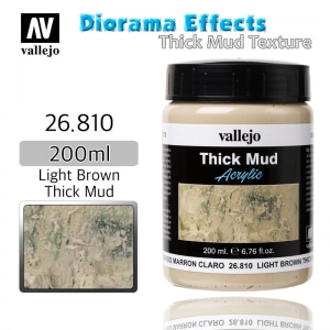 26810 Diorama Effects _ Thick Mud Texture _ 200ml _ Light Brown Thick Mud 