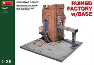 36053 1/35 Ruined Factory w/Base 