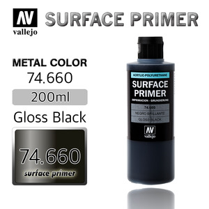 Vallejo _ 74660 Surface Primer _ 200ml _ Gloss Black