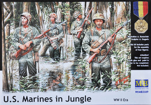 MB3589   1/35 US Marines in Jungle, WWII Era (4 Figures)
