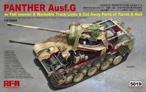 RM5019   1/35 Panther Ausf.G w/Full Interior &amp; Workable Tracks &amp; Cut away Parts of Turret &amp; Hull
