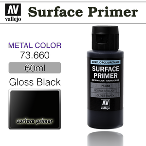 Vallejo _ 73660 Surface Primer _ 60ml _ Gloss Black
