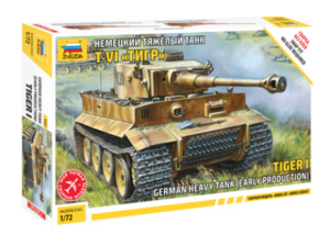 5002 1/72 Tiger I - Panzerkampfwagen IV Tiger I Early ~ Snap Kit (New Tool-2010)