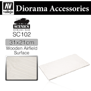 Vallejo _ SC102 Diorama Accessories _ Wooden Airfield Surface (31 x 21cm)
