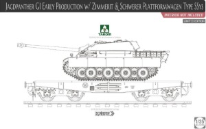 2125X 1/35 Jagdpanther G1 Early w/Zimmer &amp; Plaformwagen,SSys-no interior, Limit Edition