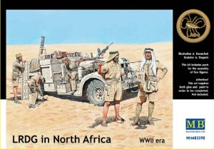 MB3598 1/35 LRDG in North Africa, WWII era (5 Figures)