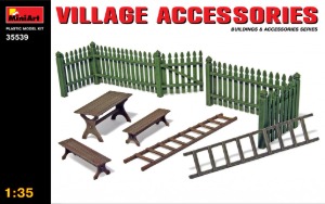 35539  1/35 Village Accessories - Gate, Benches and Ladders