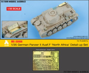 [ME-35068] 1/35 German Panzer II Ausf.F ‘North Africa’ Detail-up Set (for Academy)