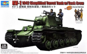 09597  1/35 KV-1 1942 Simplified Turret Tank w/Tank Crew