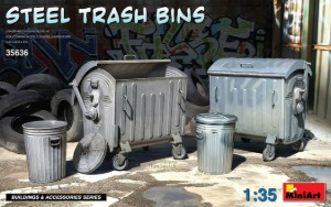 35636 1/35 Steel Trash Bins