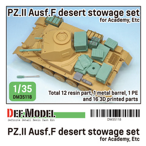 DM35118 1/35 WWII German Pz.II Ausf.F Desert Stowage set for Academy, Etc 2호