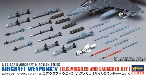 35009 X72-9 1/72 Aircraft weapons V-US missiles &amp; LAU