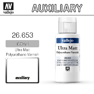 Vallejo Auxiliary _ 26653 _ 60ml _ Ultra Matt Polyurethane Varnish
