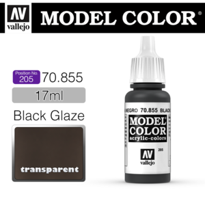 Vallejo Model Color [205] 70855  Black Glaze