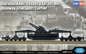 82961 1/72 German KARL-Geraet 040/041 on Railway Transport Carrier