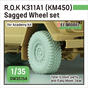 DW35154 1/35 ROK K311A1 Sagged Wheel set for Academy