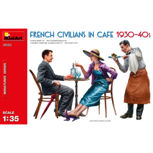 카페에 프랑스 시민 BE38062 1/35 France Civilians in Cafe 1930-40s