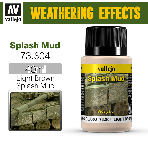73804 Weathering Effects _ Splash Mud _ 40ml _ Light Brown Splash Mud 연한 갈색의 튀는 진흙