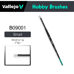 Vallejo Hobby Brushes _ B09001 _ Weathering (Flat) Small