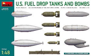 49015 1/48 U.S. Fuel Drop Tanks and Bombs