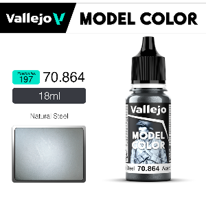 Vallejo Model Color _ Metallic _ [197] 70864 _ Natural Steel