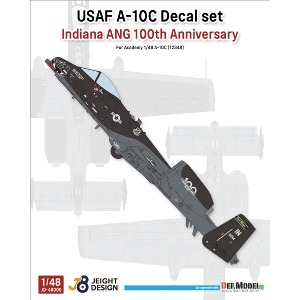 D48006  1/48 USAF A-10C Decal Set &#039;Indiana ANG 100th Anniversary&#039;