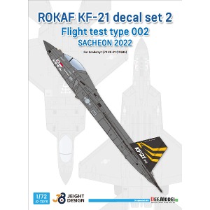 JD72010  1/72 ROKAF KF-21 보라매 Decal set 2 - Flight Test No.002 Sacheon 2023 for Academy