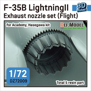 DZ72009  1/72 F-35B Lightning II Exhaust Nozzle set (Flight) for Academy, Hasegawa